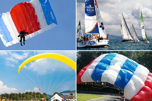 降落傘，滑翔傘，風帆專用激光裁剪設備