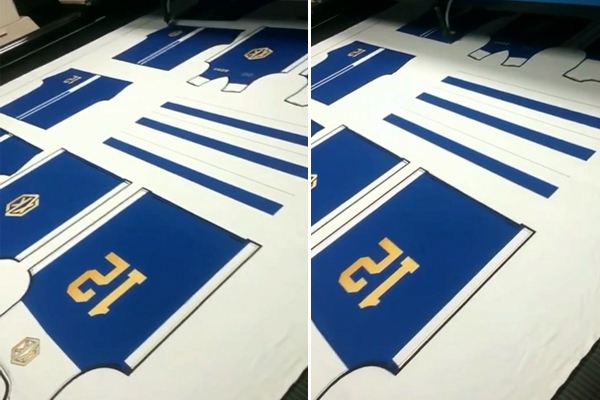 電動車擋風被切割“利器”—印花布料開料機 電動車擋風被切割“利器”—印花布料開料機