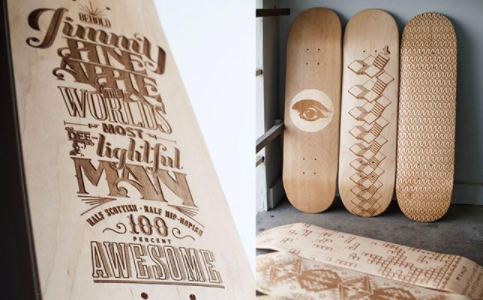 激光雕刻滑板，誰的青春不張揚