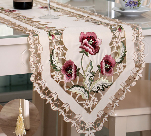 桌旗桌布激光裁剪切割，餐桌上的儀式感